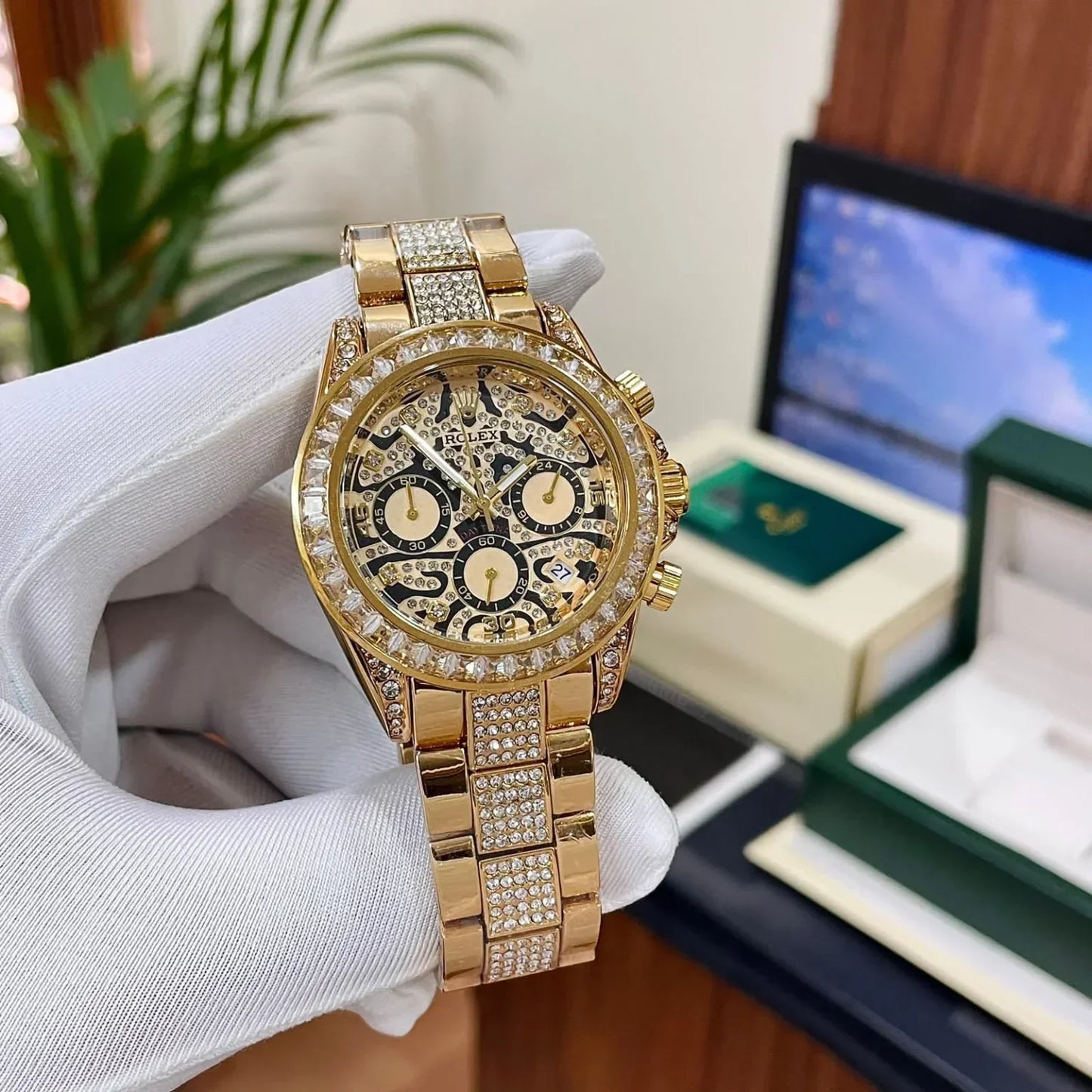 ROLX DAYTONA TIGER Gold