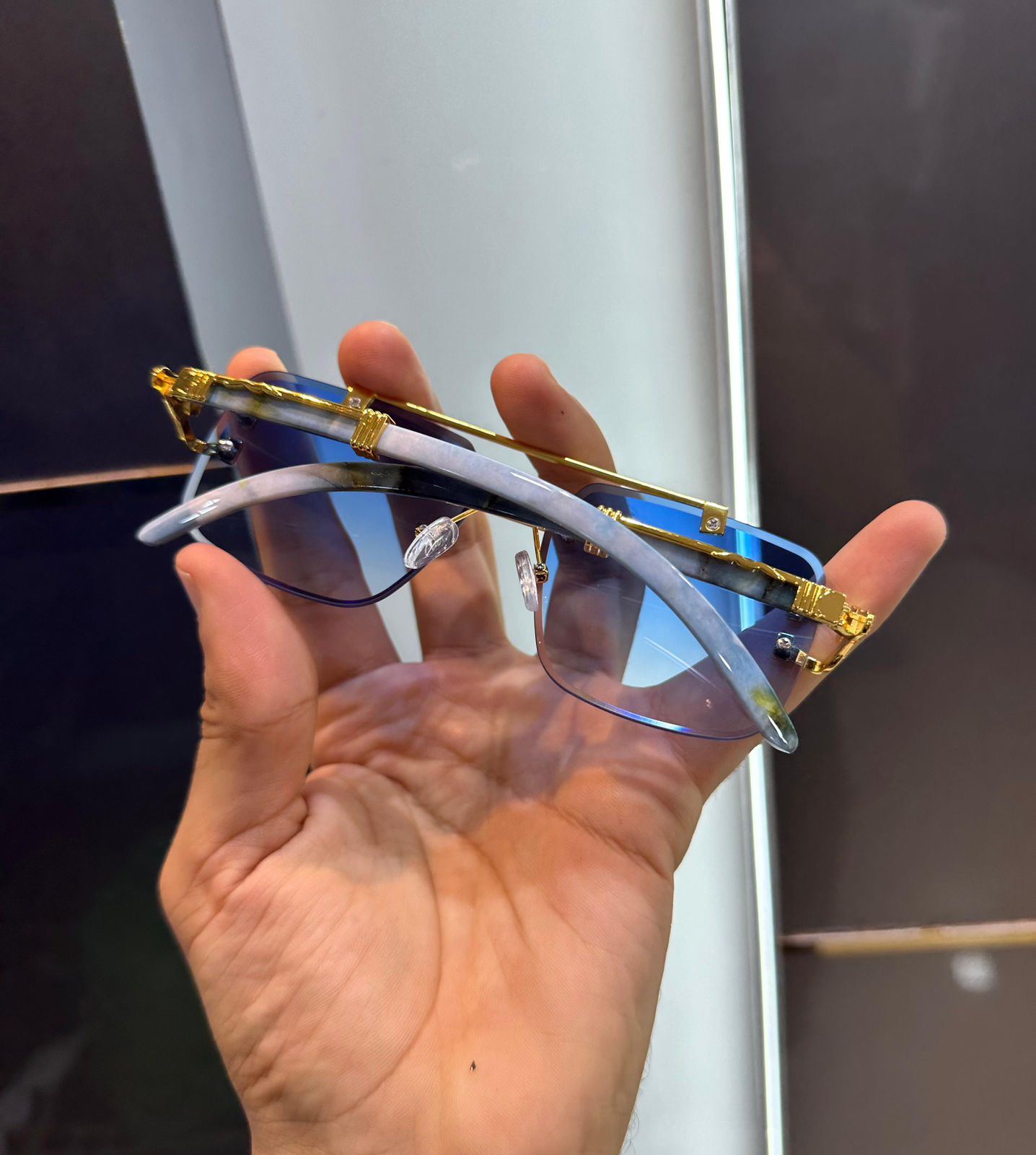 Cartier Giverny Blue Gradient Sunglasses