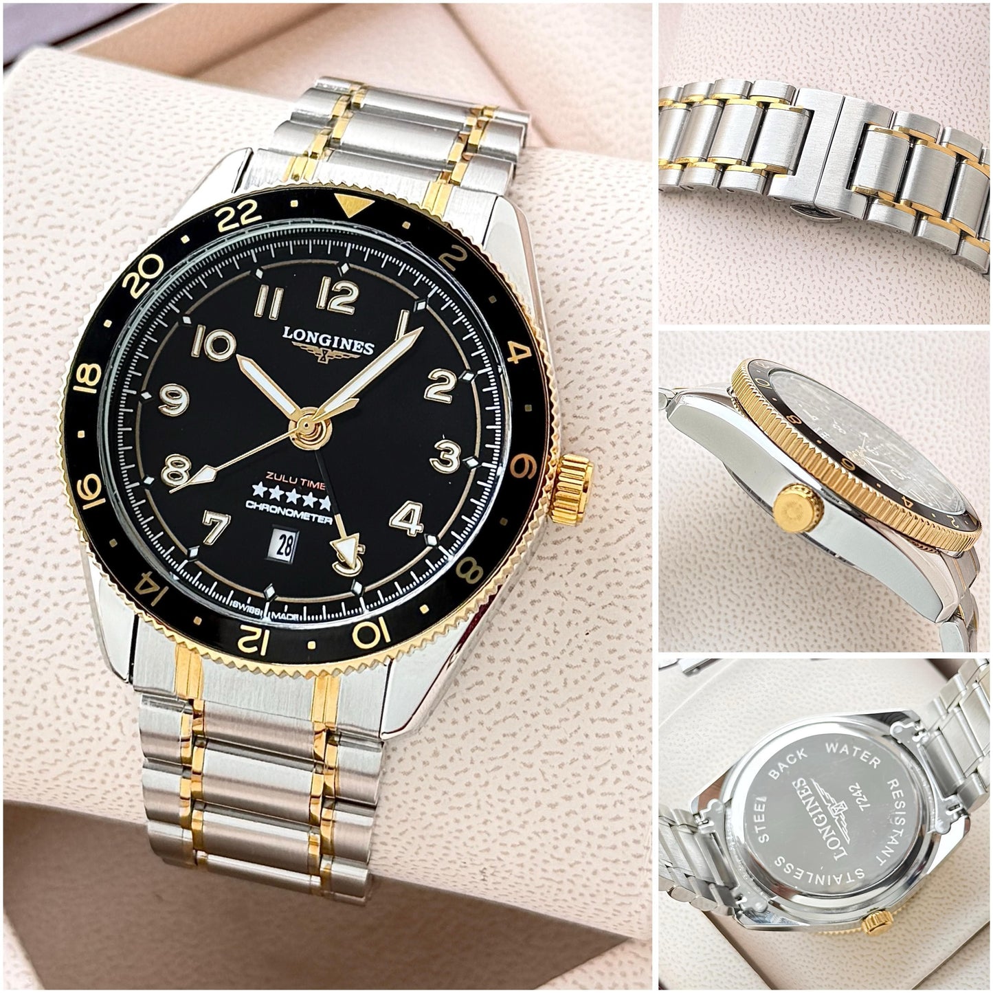 Longines Men's Spirit Zulu Time Watch