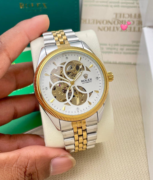 Rolx  skeleton automatic watch