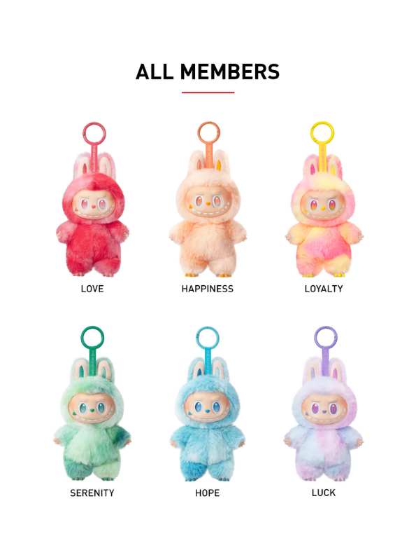 Pop Mart Labubu Plush – Limited‑Edition Fuzzy Bunny‑Eared Monster - All Members - Big Into Energy Collection