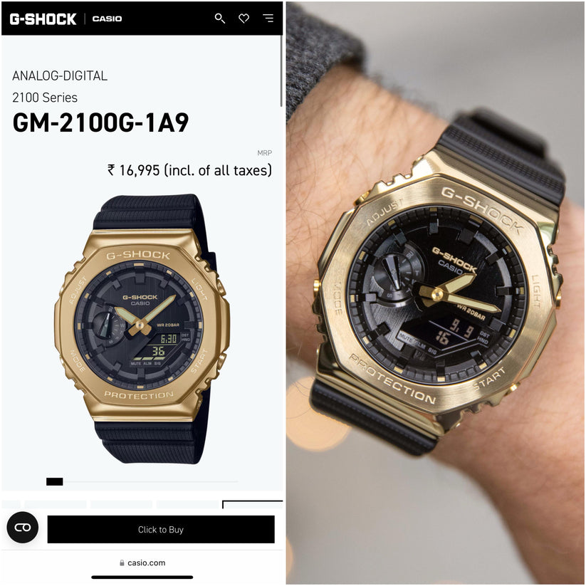 Casio G-Shock GM-2100G-1A9DR Golden