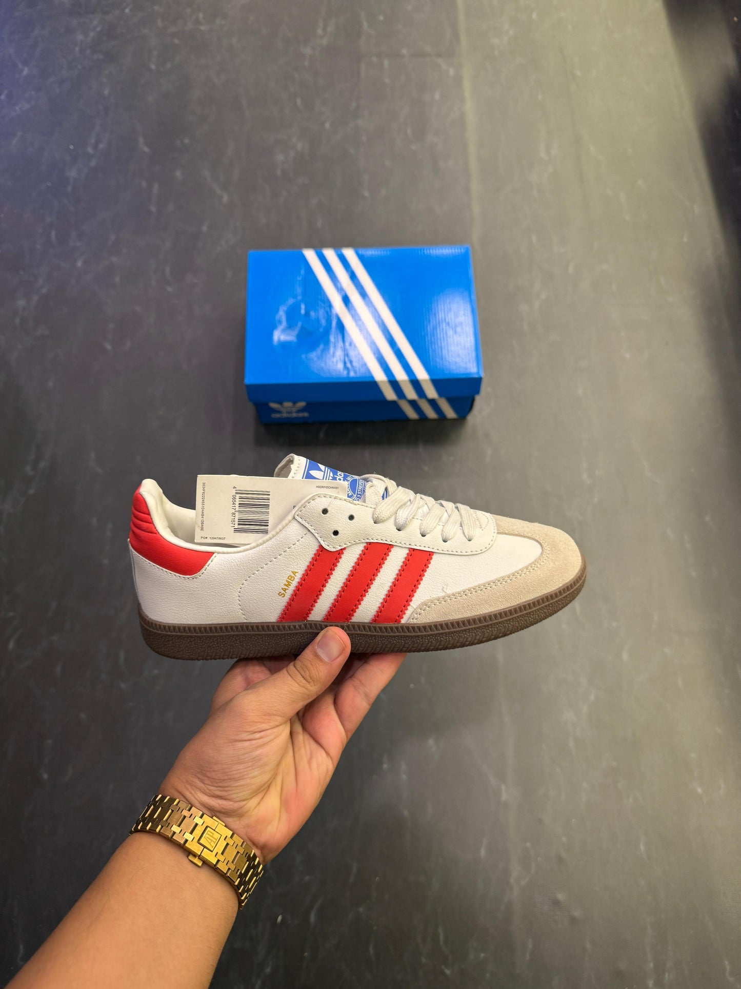 ORIGINALS SAMBA WHITE RED