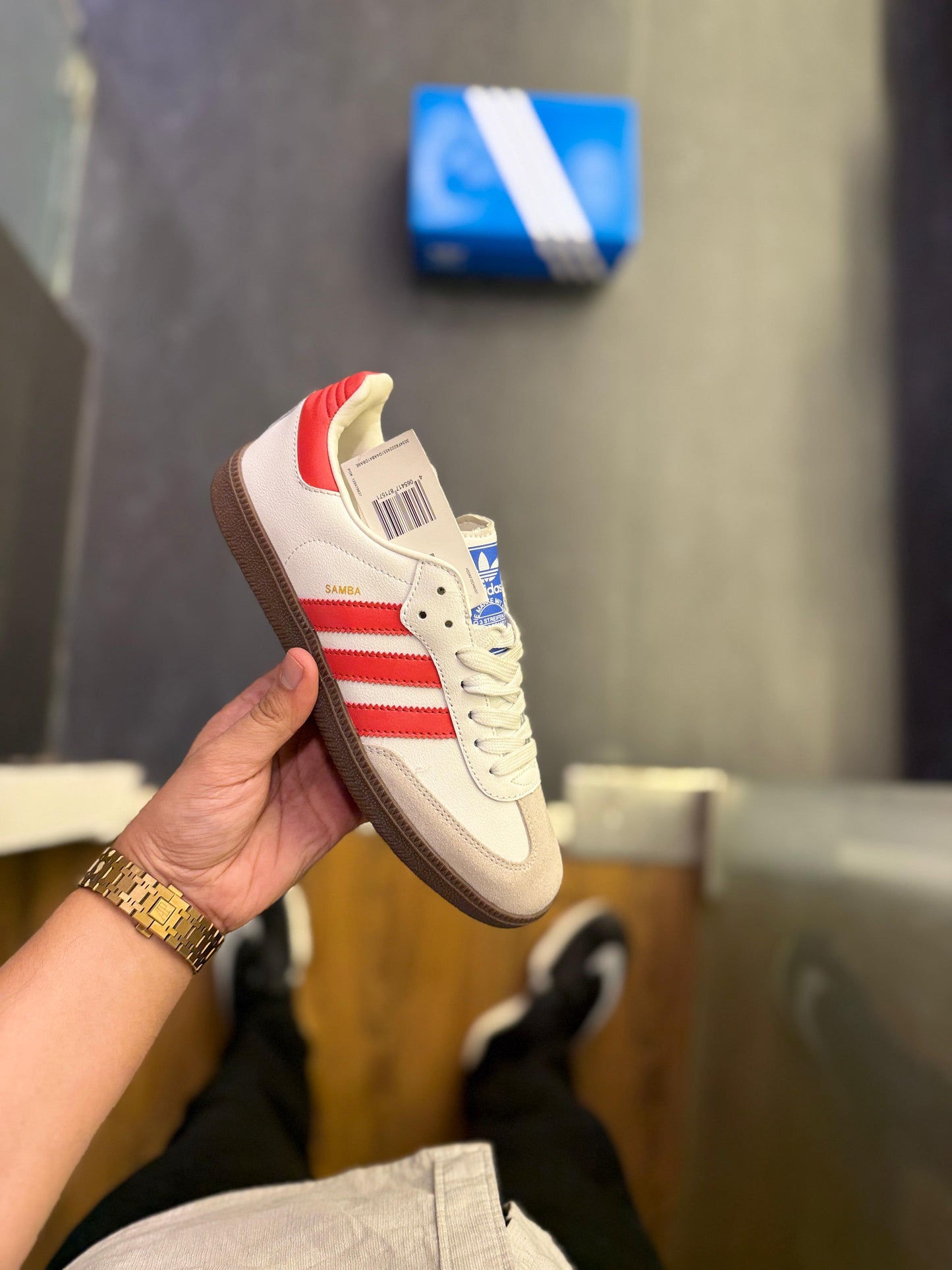 ORIGINALS SAMBA WHITE RED