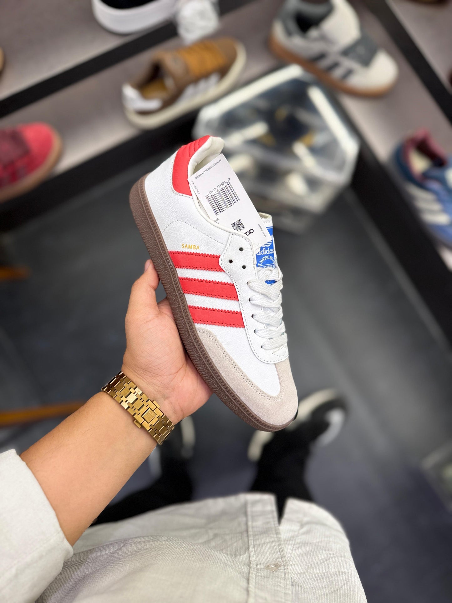 ORIGINALS SAMBA WHITE RED