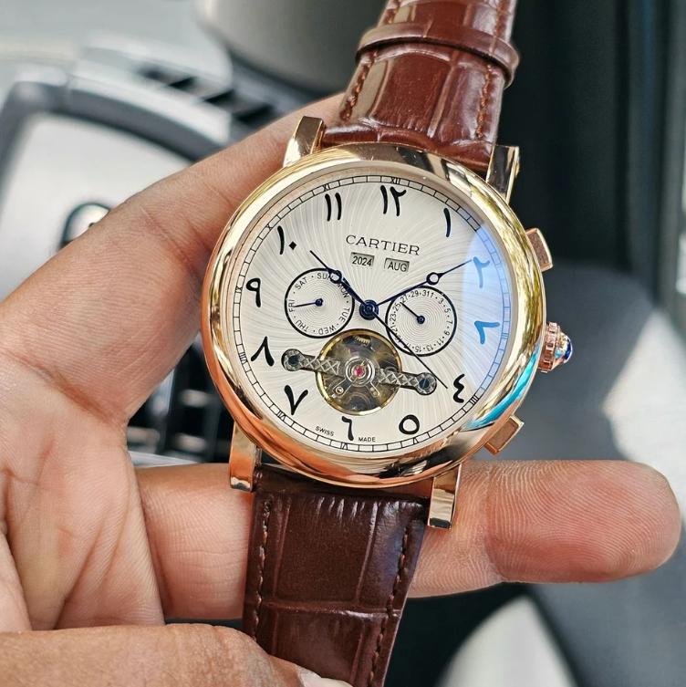 Cartier Tourbillon Leather Belt