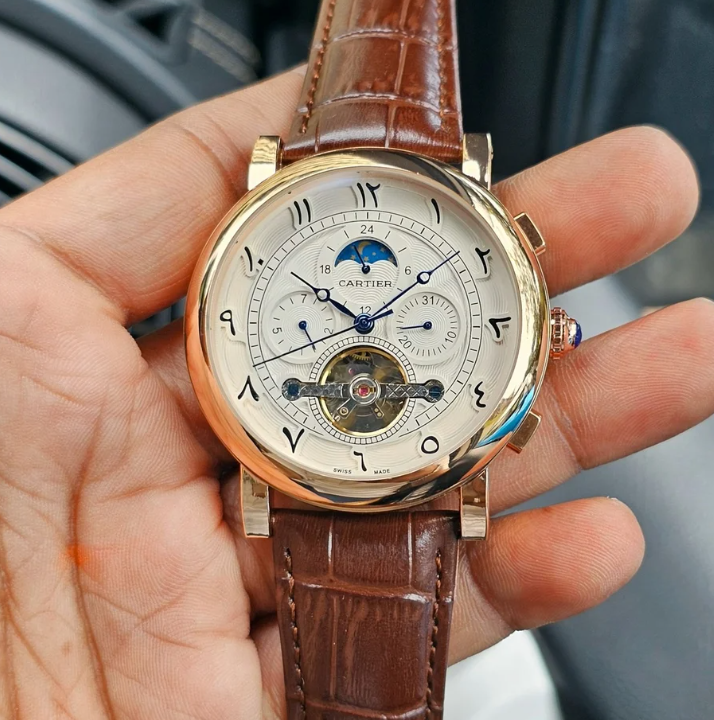 Cartier Tourbillon Leather Belt