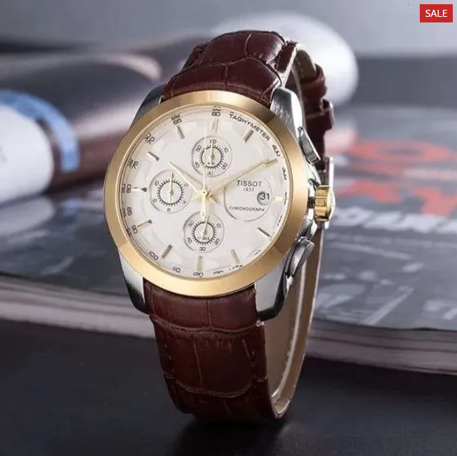 Tissot 1853 Chronograph Genuine Leather Made in Switzerland Watch