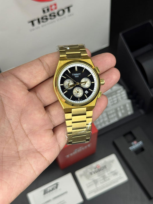 Tissot PRX Golden Chronograph Watch