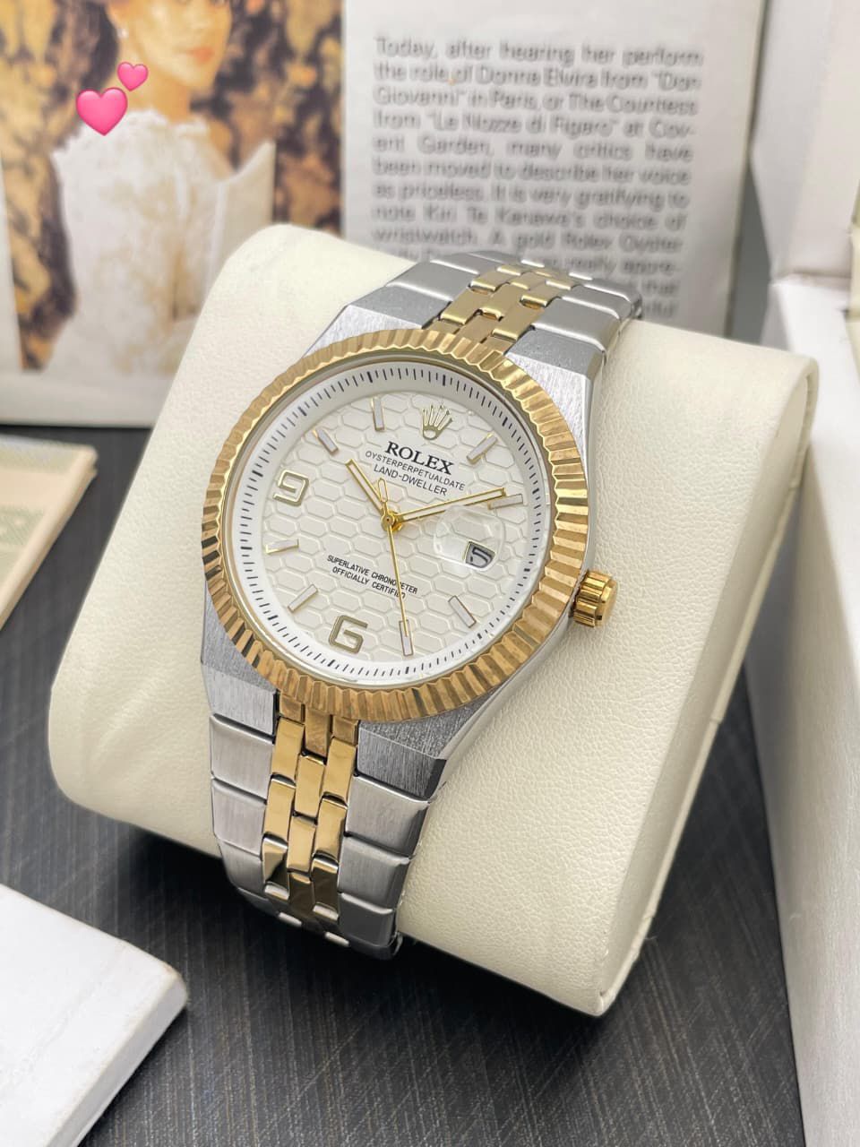 Rolx Land-Dweller Gold Tone (Champagne Dial)