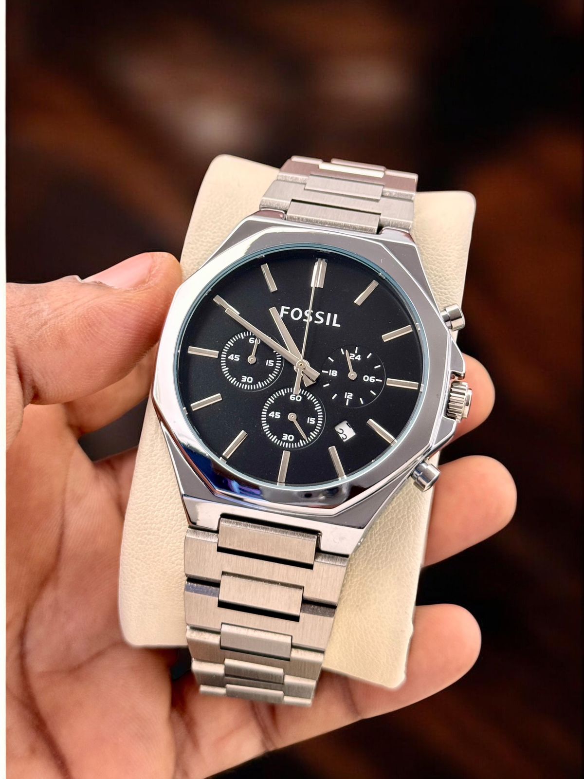 Fossil Two-Tone Chronograph Stainless Steel Watch