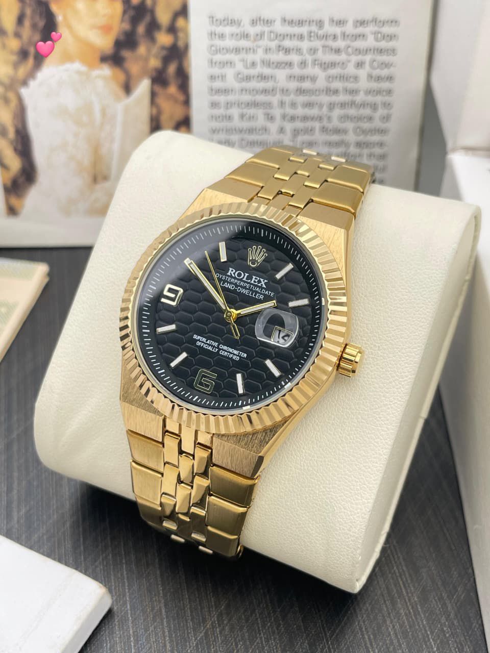 Rolx Land-Dweller Gold Tone (Champagne Dial)