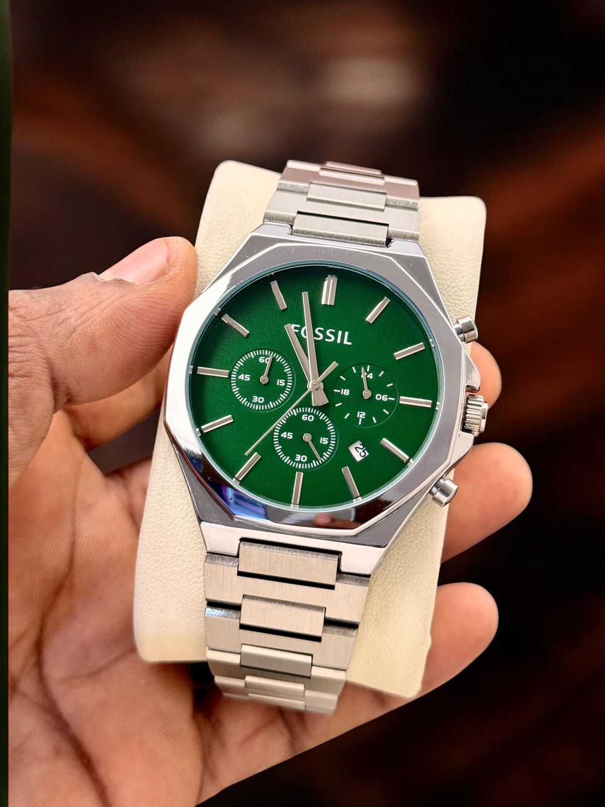 Fossil Two-Tone Chronograph Stainless Steel Watch