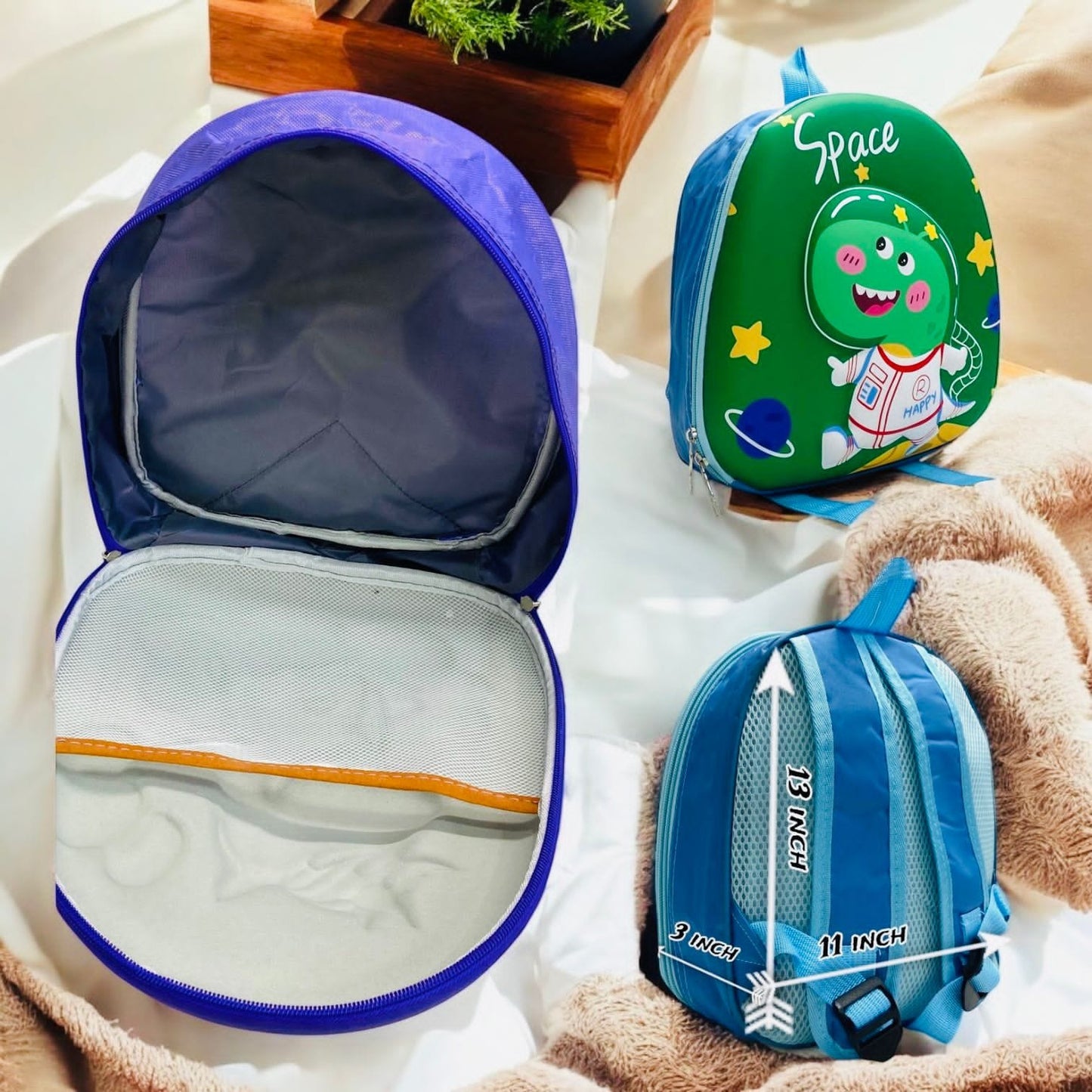 KIDS KINDERGARTEN 3D EMBOSS BACKPACKS