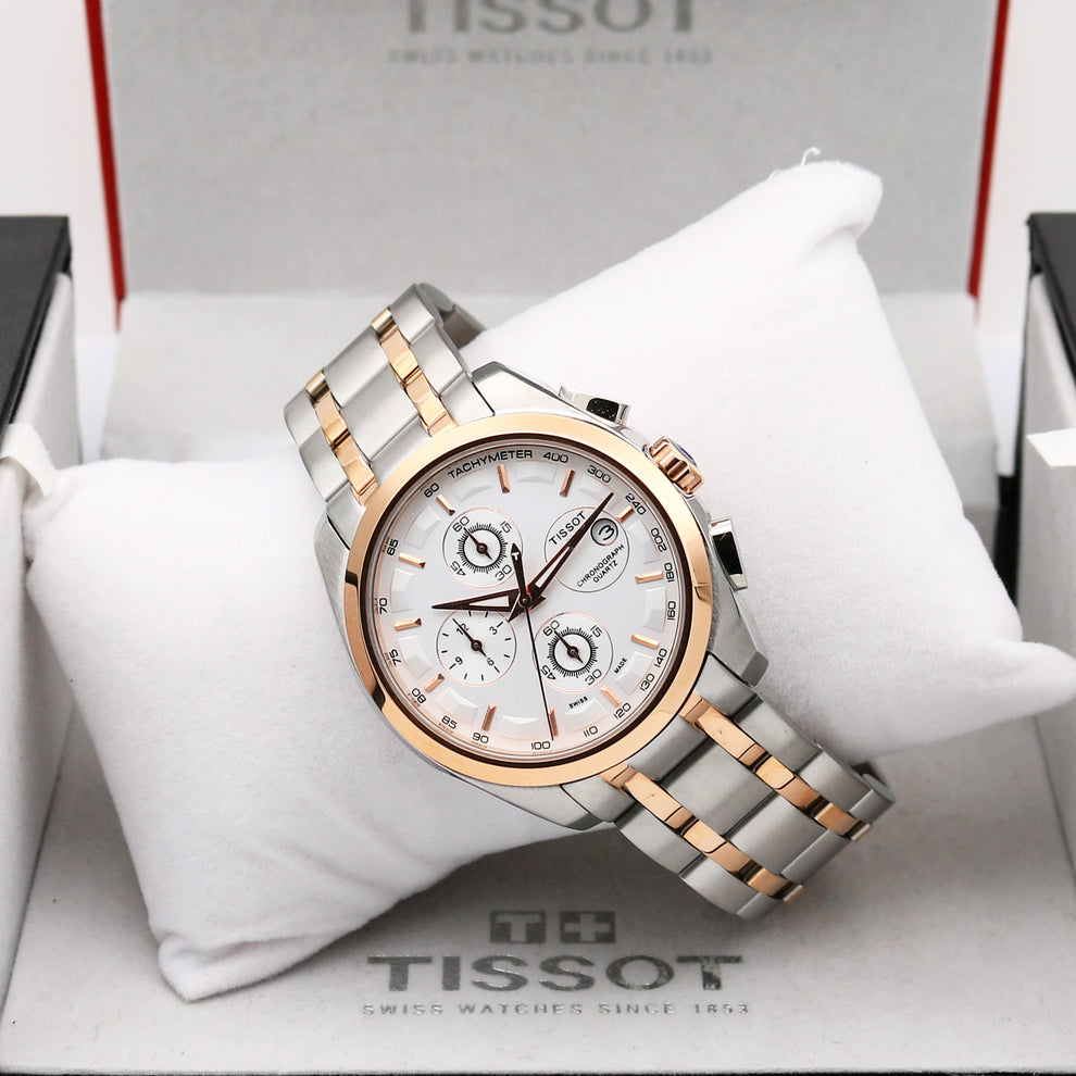 Tissot Silver Day & Date Watch – Timeless Swiss
