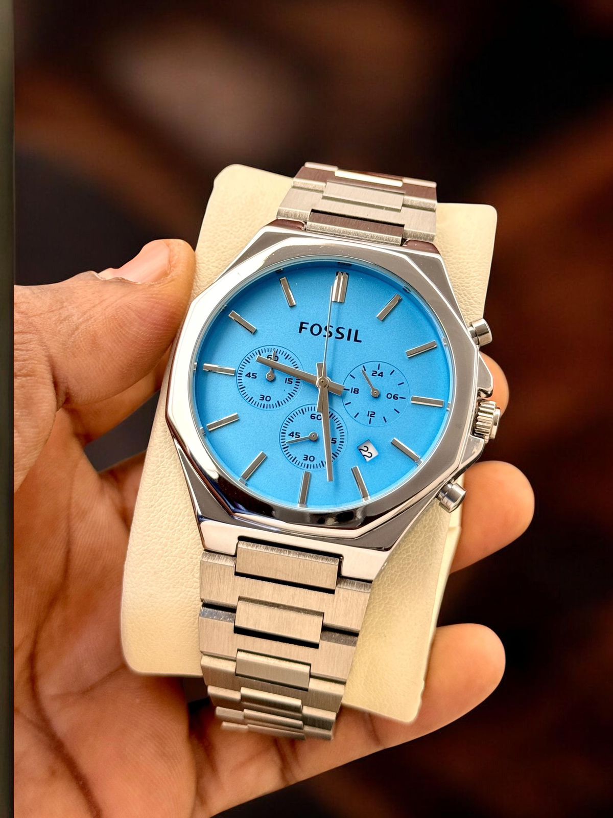 Fossil Two-Tone Chronograph Stainless Steel Watch