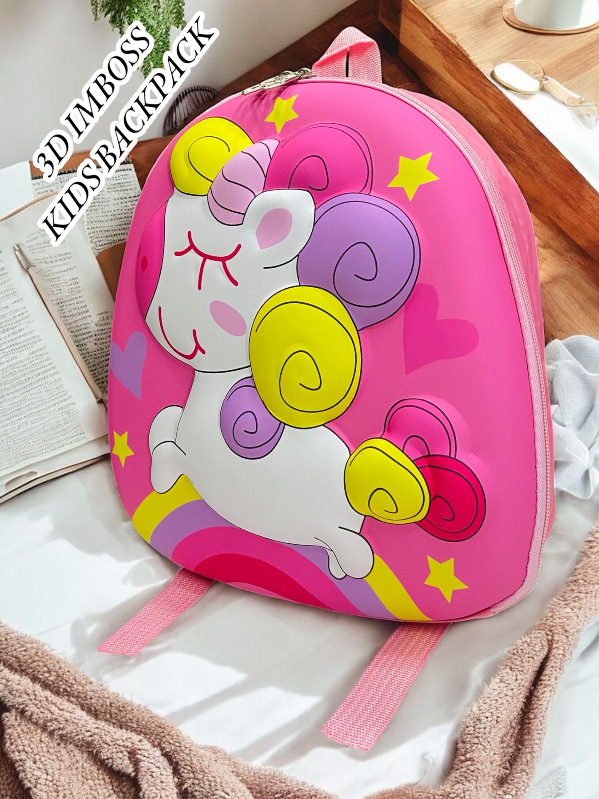 KIDS KINDERGARTEN 3D EMBOSS BACKPACKS