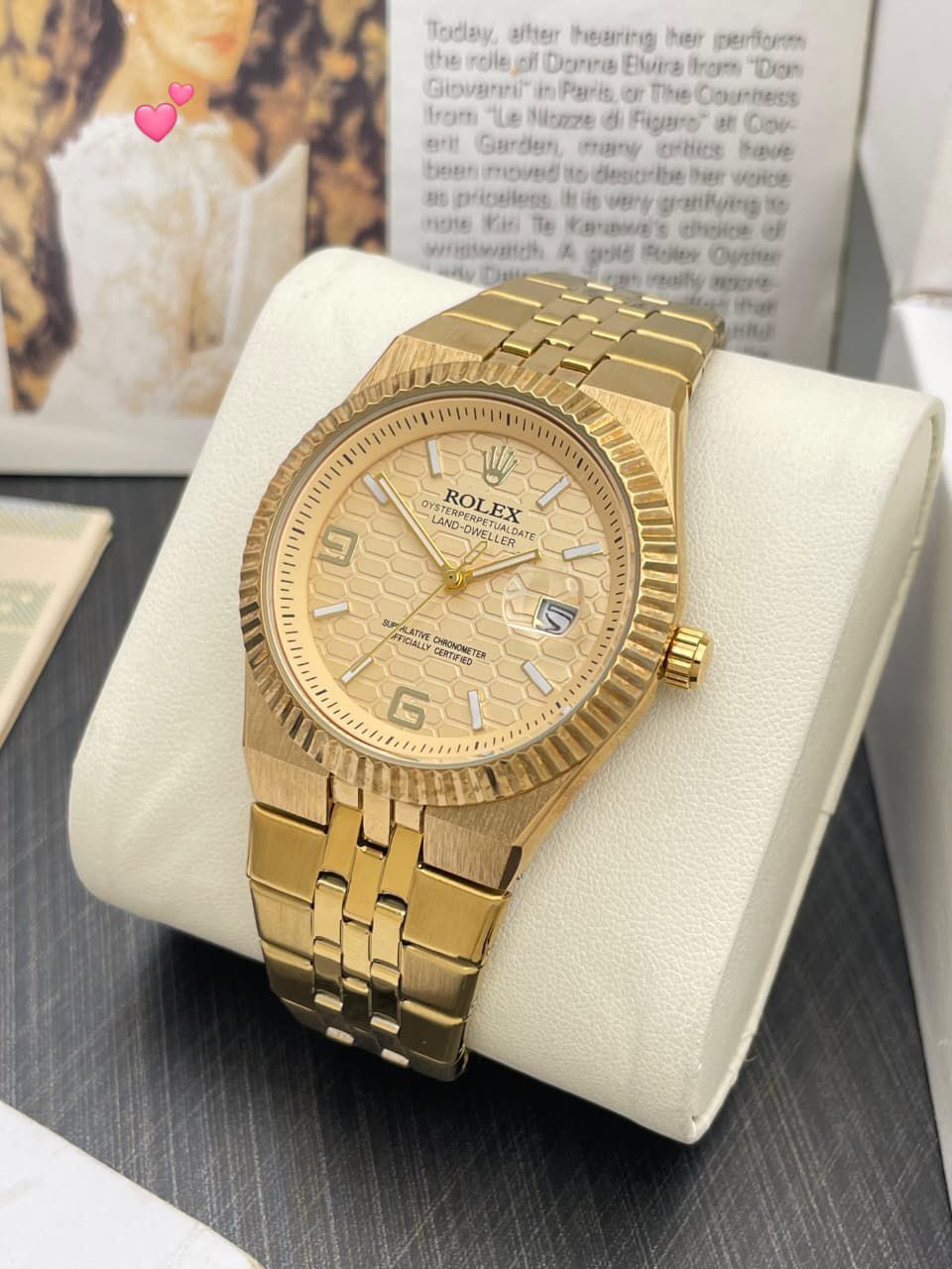 Rolx Land-Dweller Gold Tone (Champagne Dial)
