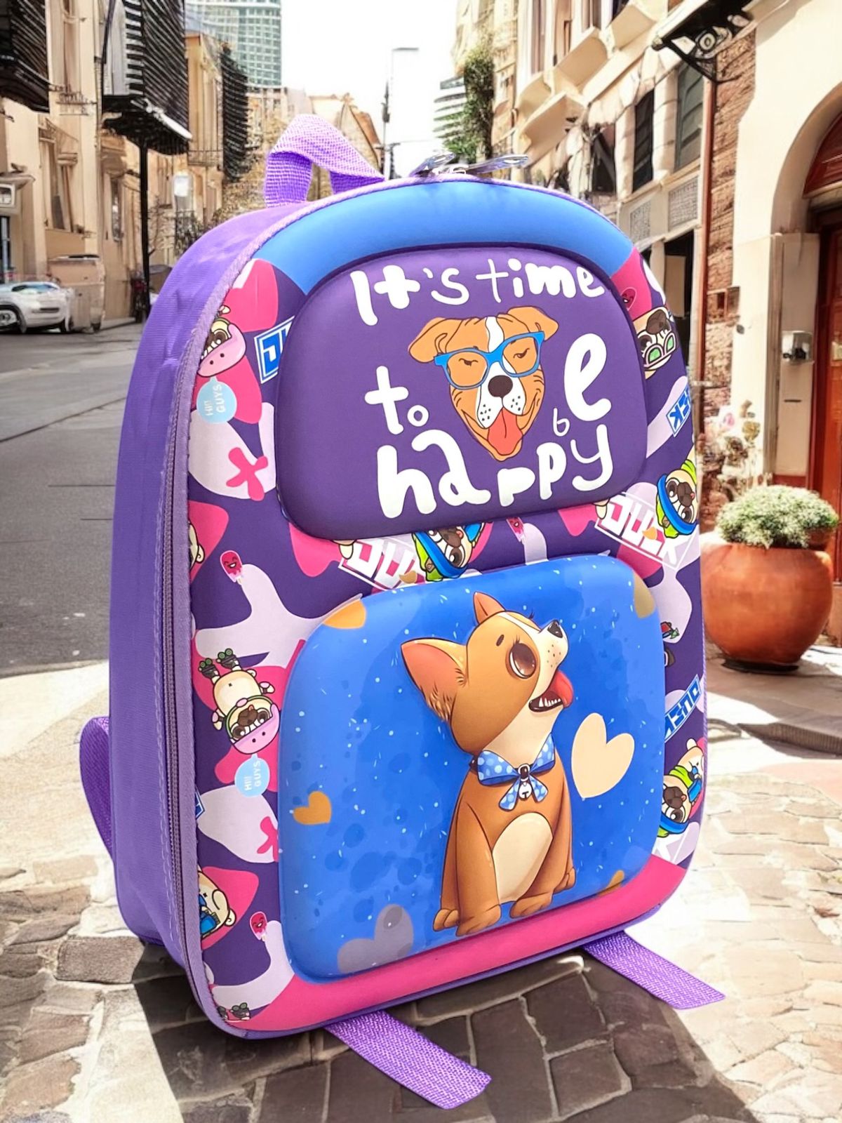KIDS KINDERGARTEN 3D EMBOSS BACKPACKS