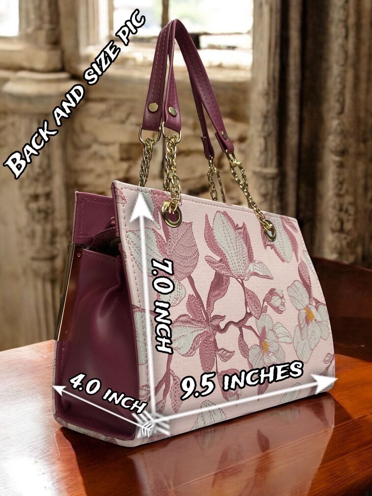 Valentino Blush Bloom Chain Tote