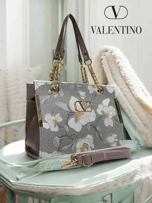Valentino Blush Bloom Chain Tote